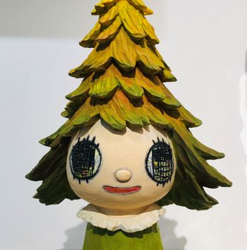 Mori Girl by Yoshitomo Nara contemporary artwork sculpture