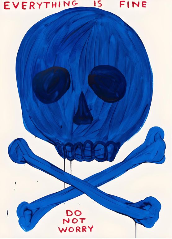 Everything is Fine by David Shrigley contemporary artwork Print