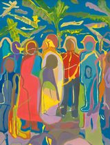 Commune by Chemu NgOk contemporary artwork painting