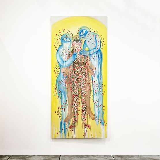 Oh my Oracles Will You Hold My Fragrant Past You and I Will Rise Above and Below by Alymamah Rashed contemporary artwork Painting
