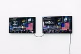 A Logo for America 1987-2014 by Alfredo Jaar contemporary artwork installation