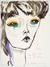as a child - the light in the eyes of others by Del Kathryn Barton contemporary artwork Mixed Media