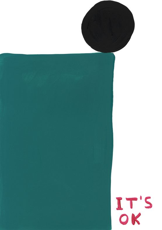Untitled by David Shrigley contemporary artwork Painting