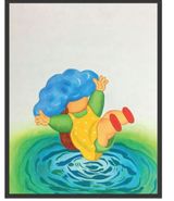 Let Yourself Drift Between Worlds by Beiqiqi contemporary artwork painting