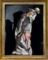 Stabat Mater Pathosformel 10 after Michelangelo by W. K. Lyhne contemporary artwork painting