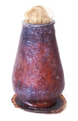 Untitled Vase with Hair by Heidi Bucher contemporary artwork sculpture