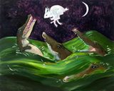 White Rabbit by Charles Hascoet contemporary artwork painting
