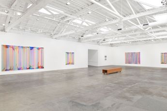 Contemporary art exhibition Bernard Frize Shadows Sprits  Clouds at Marian Goodman Gallery Los Angeles United States
