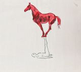 Man and Horse a Top Act 1 by Antonio Mak contemporary artwork works on paper