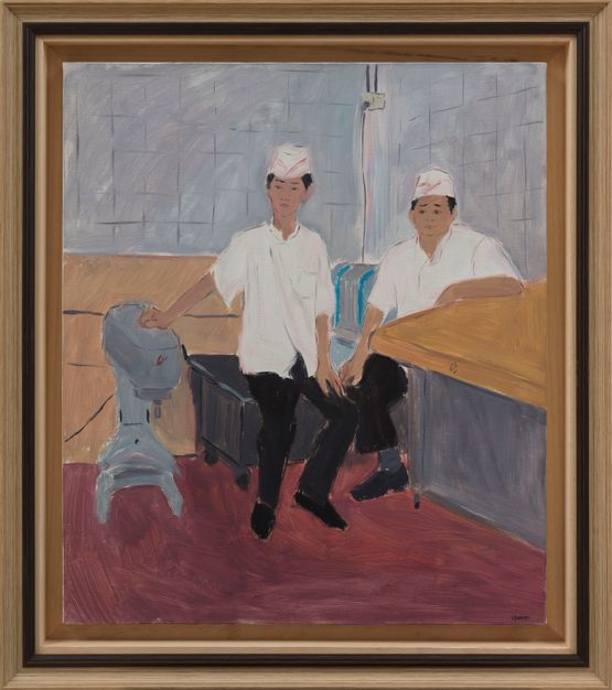 Noodle Makers 1 by Wu Yi contemporary artwork Painting