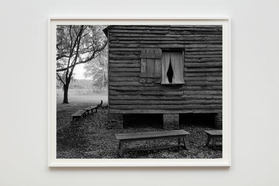 Cabin and Benches by Dawoud Bey contemporary artwork Photography