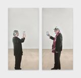 Maria con smartphone Autoritratto con smartphone by Michelangelo Pistoletto contemporary artwork print sculpture