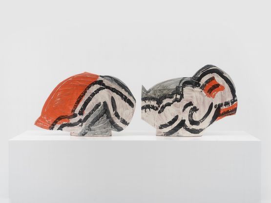 Irene Reclining by Betty Woodman contemporary artwork Works on Paper