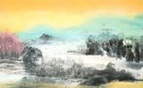 Eventide by Nina Pryde contemporary artwork painting works on paper