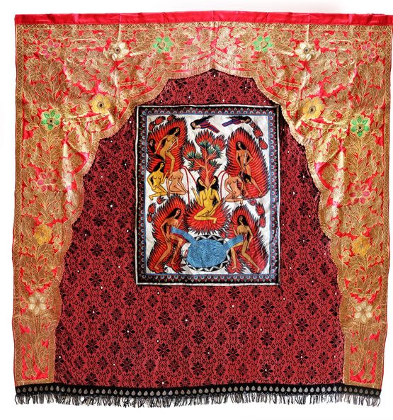 Red is Color of Pomegranate by Citra Sasmita contemporary artwork Mixed Media