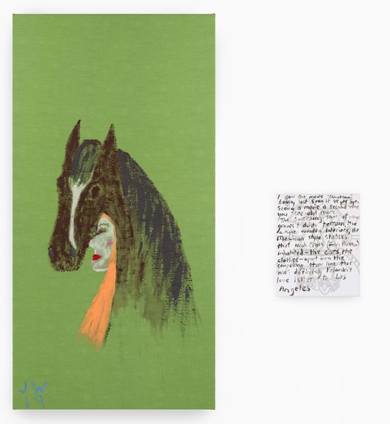 Horse sense by Jenny Watson contemporary artwork Painting