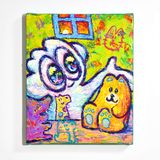 YUM POM and Many Friends by Yusuke Toda contemporary artwork painting