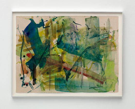 In the cedar forest by Mary Weatherford contemporary artwork Painting