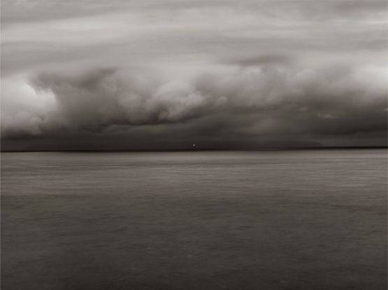 12th December 2019. Mull of Kintyre Lighthouse Scotland. Seen from Torr Head Ireland by Donovan Wylie contemporary artwork Works on Paper