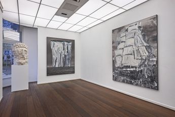Contemporary art exhibition Marcus Harvey Shipbuilding - New Works at Reflex Amsterdam Netherlands