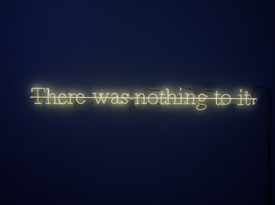 There was nothing to it by Joseph Kosuth contemporary artwork Sculpture