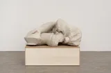 I Was Once a Horse My Body Now Decaying Timber. Bees Build Hives on What Remains.     Forgive Me. Can My Tears Repay As Honeys Sweetness Returned the Bear Smiled One Last Time. by Kenjiro Okazaki contemporary artwork sculpture