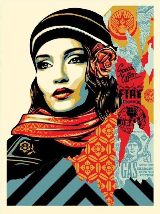 Obey Fire Sale by Shepard Fairey contemporary artwork Works on Paper