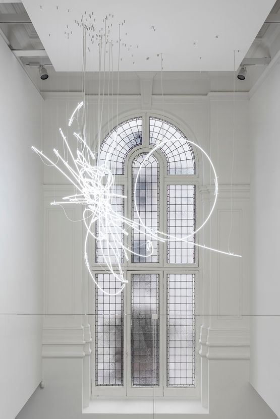 Neon Form after Noh XIII by Cerith Wyn Evans contemporary artwork Sculpture