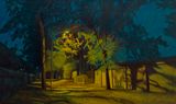 A person coming from darkness by Gao Yuan contemporary artwork painting