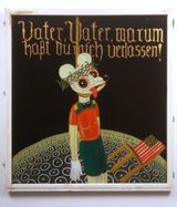 Vater Vater warum hat Du mich verlassen Father Father why Hate You Forsaken Me by Blalla Hallmann contemporary artwork painting