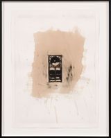 Untitled Black Ark drawing 13 by Gary Simmons contemporary artwork drawing works on paper