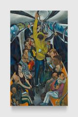The subway car by Louis Fratino contemporary artwork painting