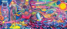 Enslaved Universe by Huang Yuxing contemporary artwork Painting