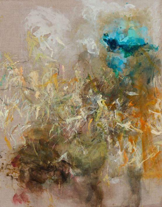 Bambou et les ombres by Myonghi Kang contemporary artwork Painting