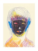 Face and Mask 32 by Carlos Amorales contemporary artwork drawing works on paper