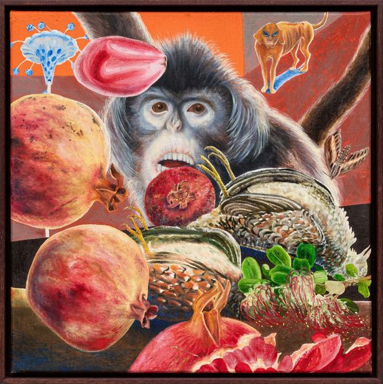 Seeking a touch that is not eager by Angela Ferrari contemporary artwork Painting