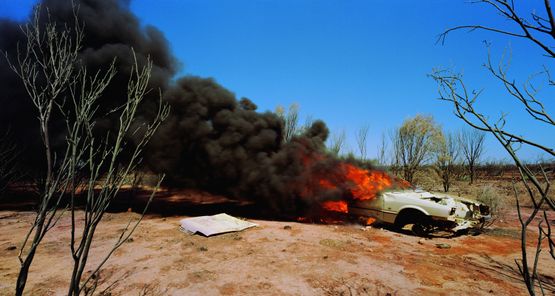 one dozen unnatural disasters in the Australian landscape 2 by Rosemary Laing contemporary artwork Photography