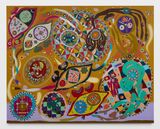 No borders can separate me and you a piece of my heart is with you by Nasim Hantehzadeh contemporary artwork painting