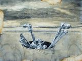 Larung Ego Sweeping Ego 2 by Agus Suwage contemporary artwork painting works on paper