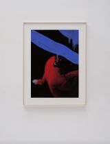 Poeme bleu by Andrea Torres contemporary artwork painting works on paper