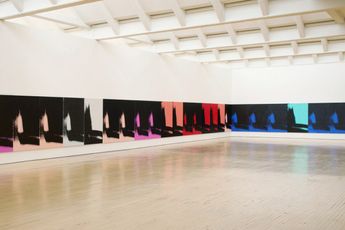 Contemporary art exhibition Andy Warhol Shadows at DIA Beacon New York United States