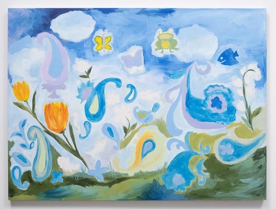 Kaleidescope Garden, 2024 by Karen Kilimnik, Acrylic on