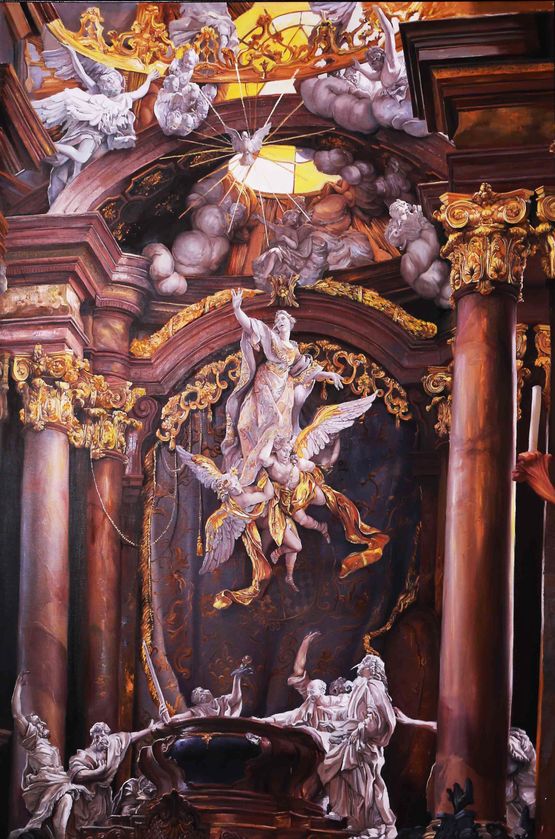 Gothic Biography C by Zhaoying Zhang contemporary artwork Painting
