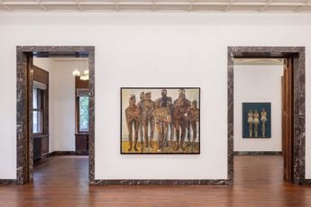 Contemporary art exhibition Ludovic Nkoth Physical Proof at MASSIMODECARLO Milan Italy
