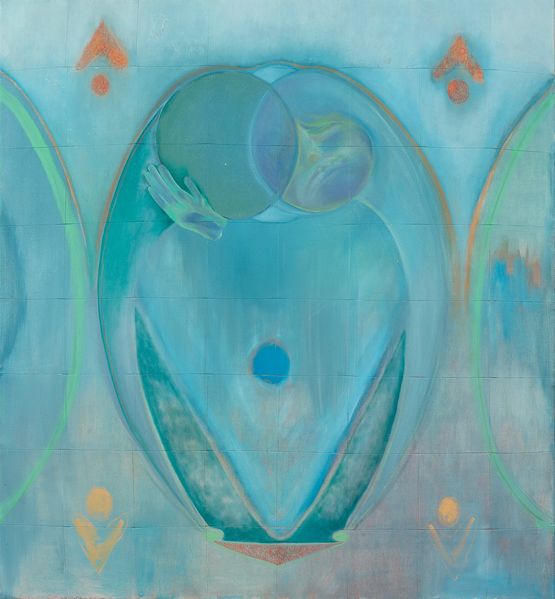 Where The Water Bends by Hannah Ireland contemporary artwork Painting