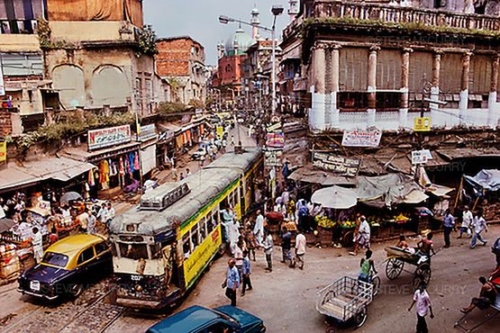 Tram India by Steve Mccurry contemporary artwork Print