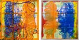 Orangey by Dona Nelson contemporary artwork painting