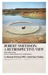 A retrospective view poster Broken Circle Spiral Hill by Robert Smithson contemporary artwork drawing