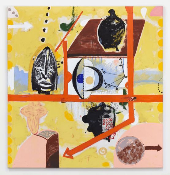 The Visionaries by Ouattara Watts contemporary artwork Painting