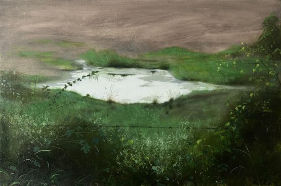 Puddle by Maryam Yusifaliyeva contemporary artwork Painting